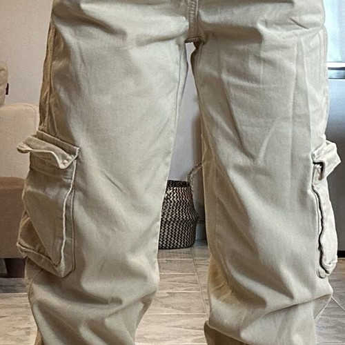 Bershka cargo pants XXS beige like new