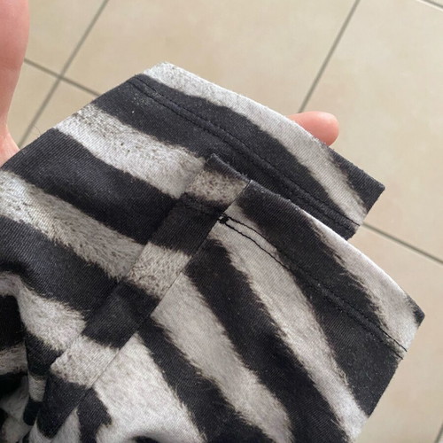 Adidas Small Zebra leggings used, black and white