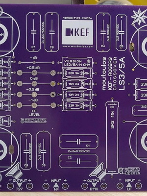 Crossover 11ohm BBC-Rogers-KEF LS3-5A PCB new