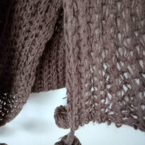 Brown women's scarf used