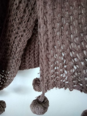 Brown women's scarf used