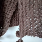 Brown women's scarf used