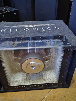HIFONICS Zeus ZX12BP 12" Car Bandpass Subwoofer, Custom Neon Green LED
