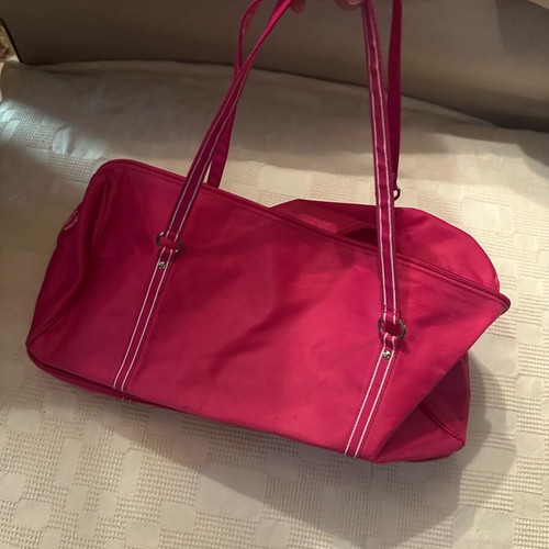 Pink sports bag used