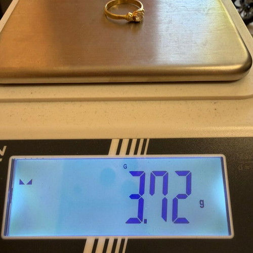 Gold ring A.L.E. new, beige, 3.72g