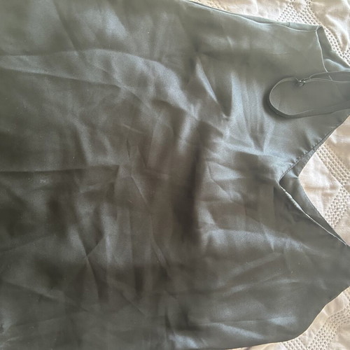 Satin blouse black size L like new