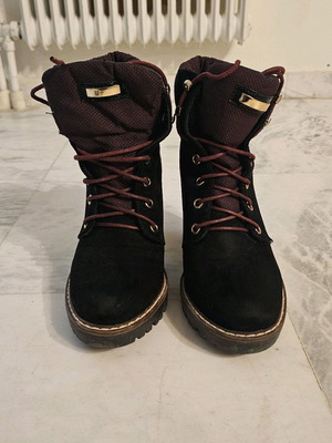 Suede Sweet Shoes boots used, size 37, black and burgundy