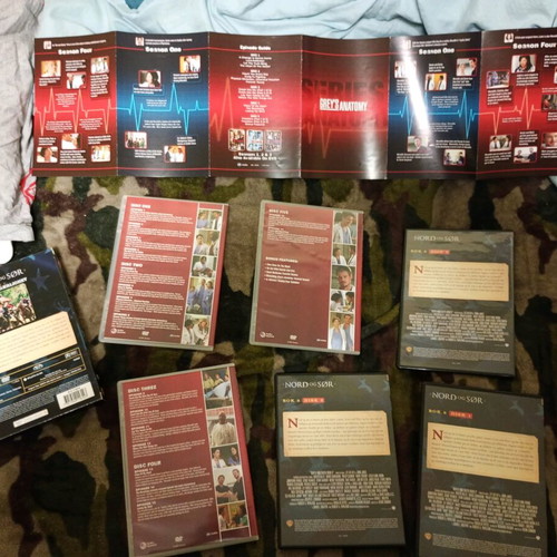 Grey's Anatomy Season 4 and North and South DVD like new with subtitles