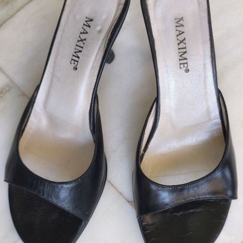 Mule shoes Maxime size 36 used, black leather