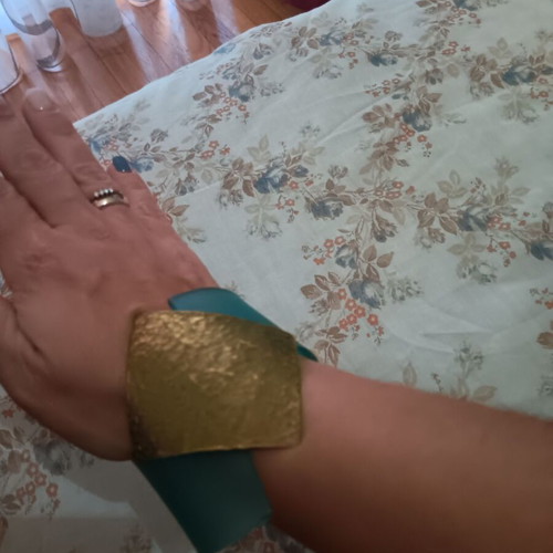Handmade women's bracelet used, turquoise