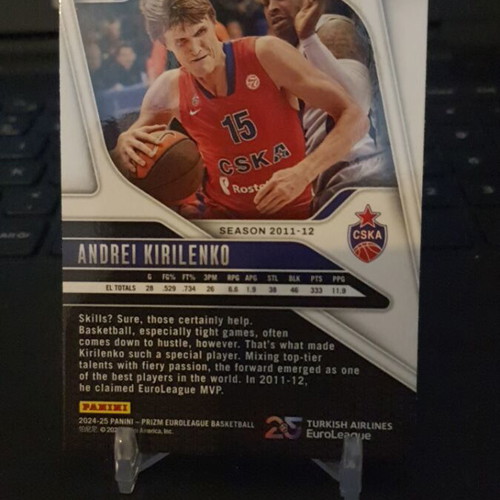 Panini Prizm Euroleague 2024-25 Andrei Kirilenko 25th Anniversary SP like new