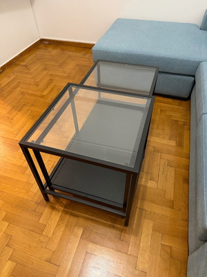 IKEA VITTSJÖ nesting tables set of 2 like new