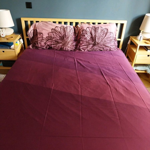 Aslanis bed sheet set 100% cotton satin new