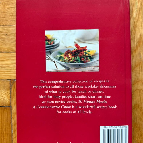 30 Minute Meals A Commonsense Guide cookbook like new