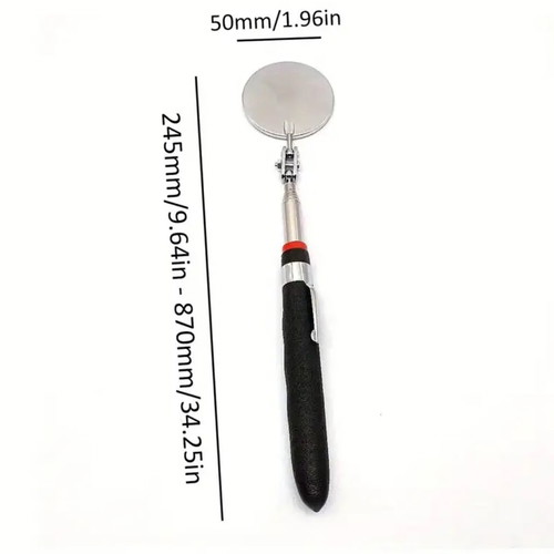 Telescopic mirror new with 360-degree angle and comfortable handle