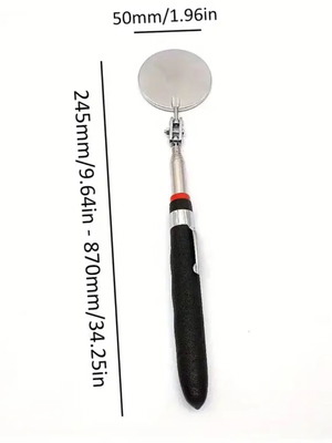 Telescopic mirror new with 360-degree angle and comfortable handle