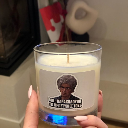 Soy candle with Biscoff scent "Olga Markatou" Dolce Vita Cult new