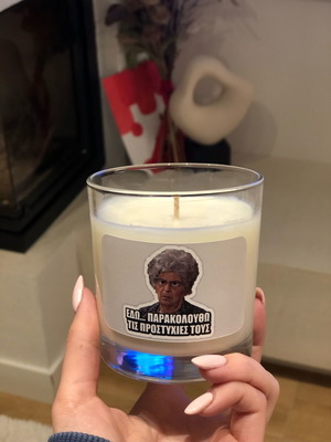 Κερί σόγιας με άρωμα Biscoff "Όλγα Μαρκάτου" Dolce Vita Cult καινούργιο