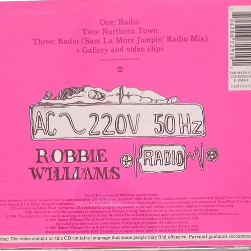 Robbie Williams Radio single CD used, pop
