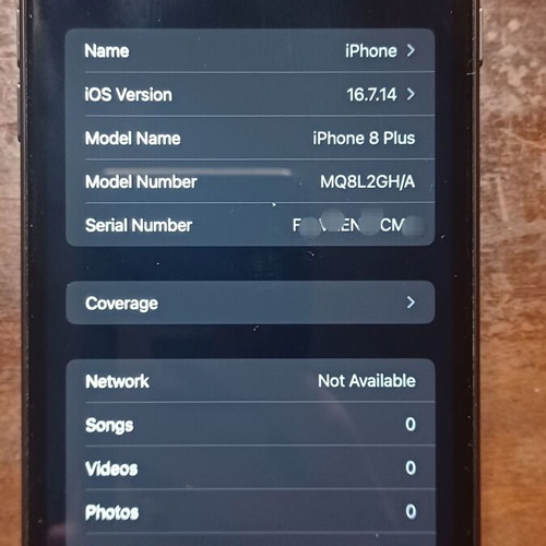 Iphone 8 Plus 64GB like new, 81% battery, black