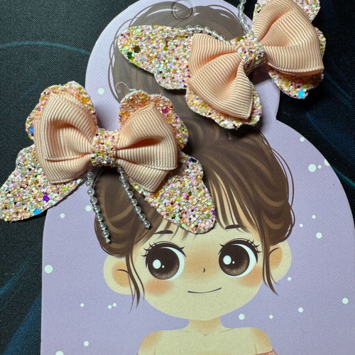 Butterfly hair clips like new, set of 2 pieces