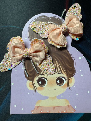 Butterfly hair clips like new, set of 2 pieces