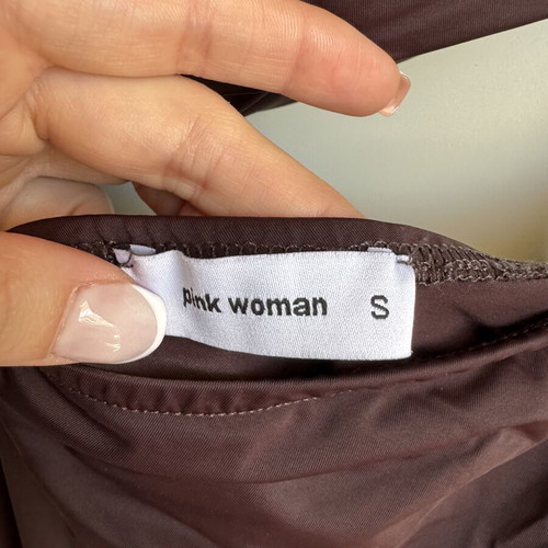 Dress Lycra with cut outs like new, Pink Woman, brown, size S