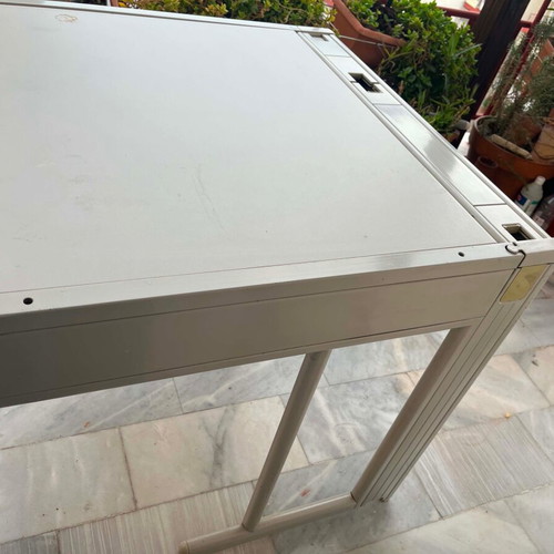 Metal Desk PANBrasilia like new with cable management