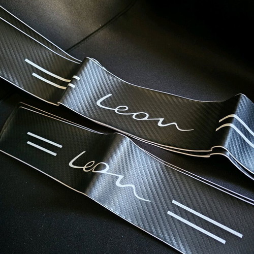 Carbon stickers for Seat Leon, 4 pieces, new