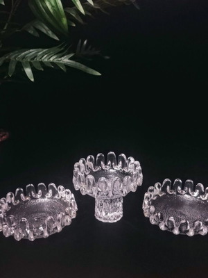 Kosta Boda Sunflower bowl set vintage 70s like new, crystal