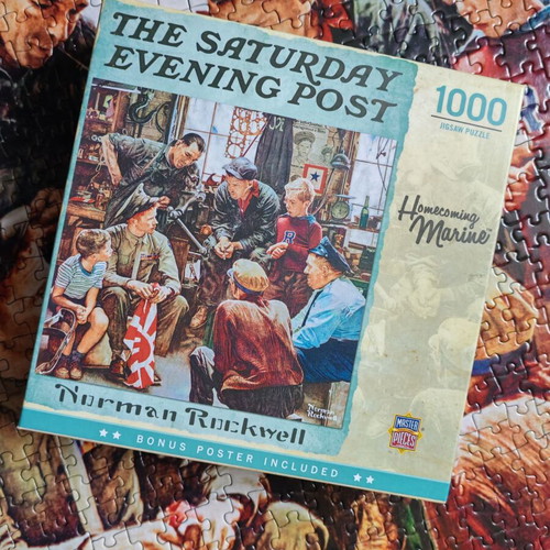 Master Pieces puzzle The Saturday Evening Post Norman Rockwell 1000 pieces like new
