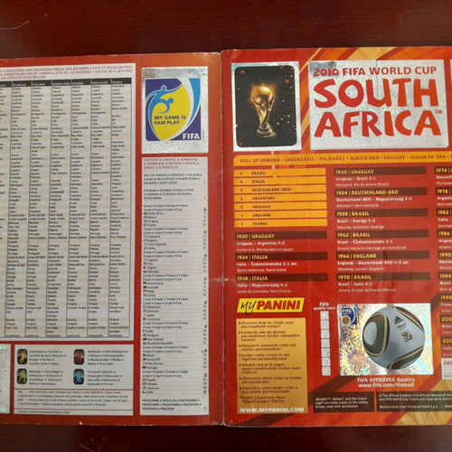 Panini Mundial 2010 Sticker Album like new