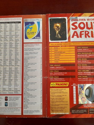 Panini Mundial 2010 Sticker Album like new
