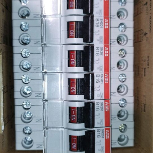 ABB B16 L+N rail fuses new, box of 6 pieces