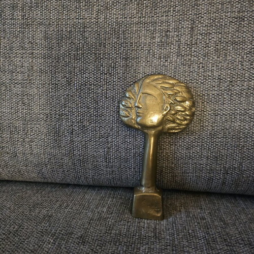 Brass Stefaniou like new tree-shaped with face design