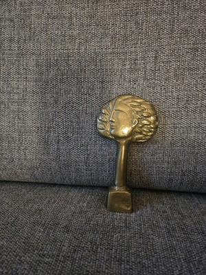 Brass Stefaniou like new tree-shaped with face design