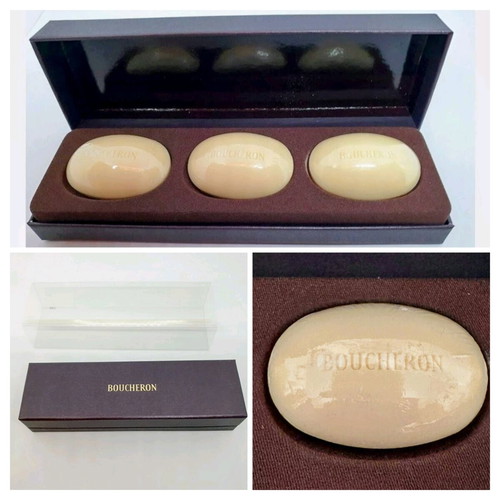 Boucheron Paris set of 3 aromatic soaps new