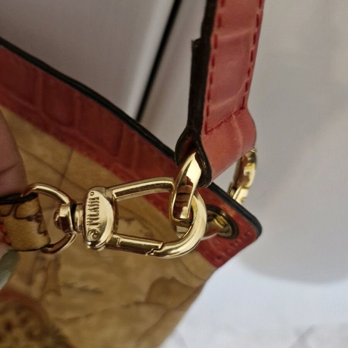 Alviero Martini 1a Classe crossbody bag like new, beige and red