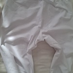 Ellesse tracksuit small 36 white with zipper on legs like new