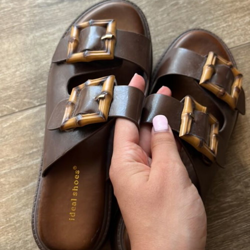 Slippers new, size 39, brown