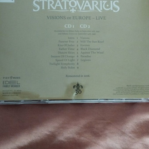 Stratovarius Visions Of Europe 2CD like new, metal