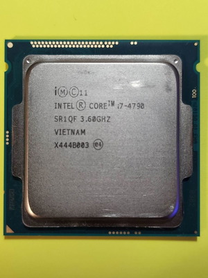 Intel Core i7 4790 processor used, socket 1150