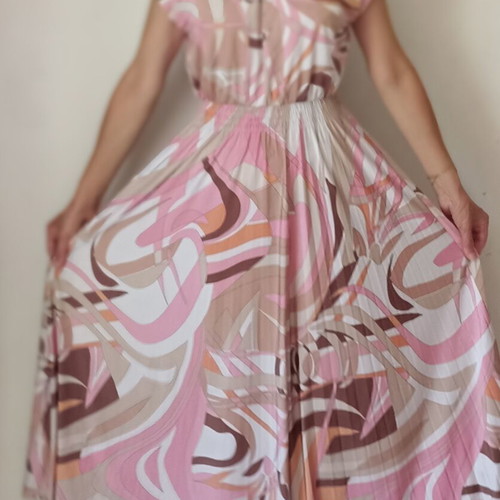 Hallhuber maxi dress like new, paisley print, size S