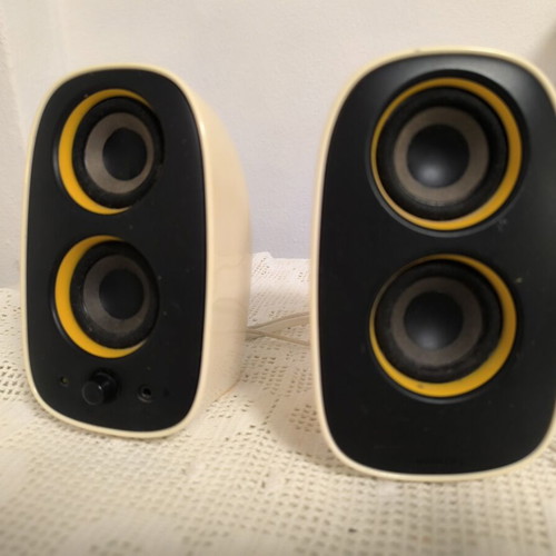 Ηχεία υπολογιστή Philips SPA2210 2.0, λευκό/κίτρινο