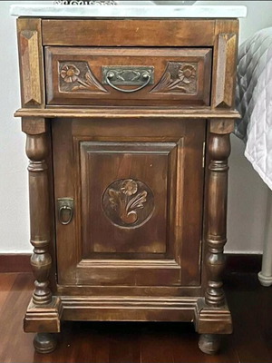 Classic night stands like new with marble