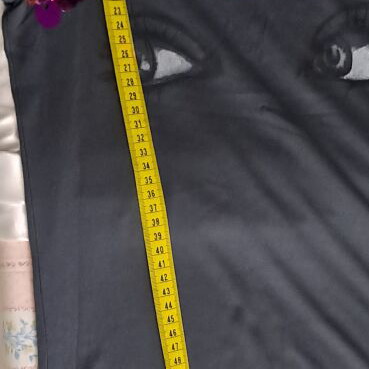 Denny Rose Y2K sequined graphic eye tee, charcoal grey, size L