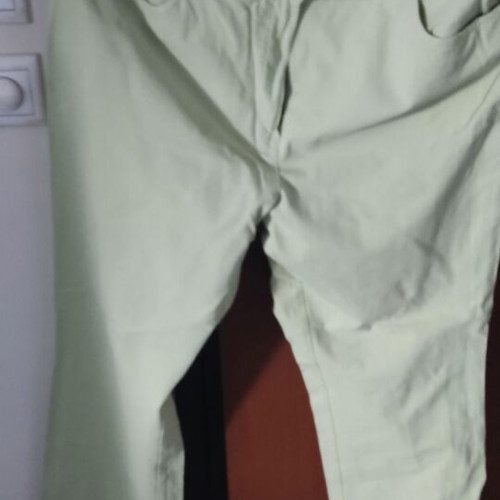 Elastic five-pocket pants like new, green, sizes XL and XXL