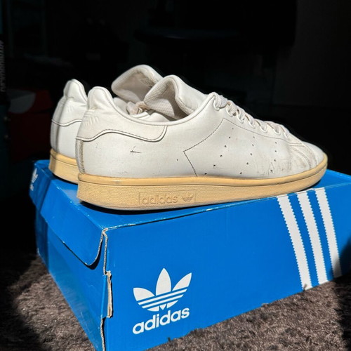 Adidas Stan Smith white leather sneakers size 45