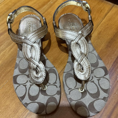 Coach flat sandals