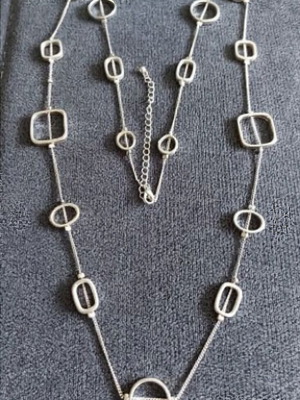 Steel Necklace Snake Chain like new, 94 cm